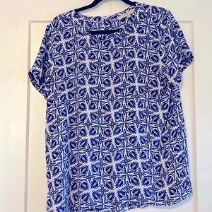 Loft short sleeve blouse